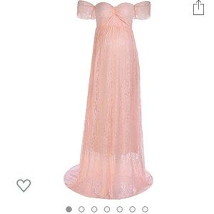 Maternity gown dress -pink